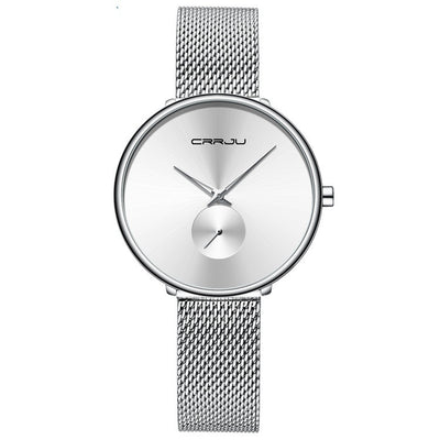 Women's Stainless Steel Strap Mesh Strap Watch Simple