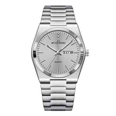 Double Calendar Advanced Stainless Steel Luminous Men's Watch