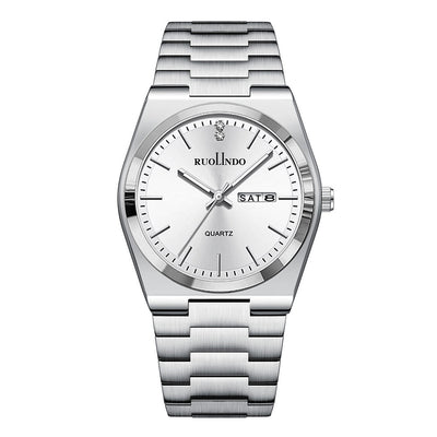 Double Calendar Advanced Stainless Steel Luminous Men's Watch