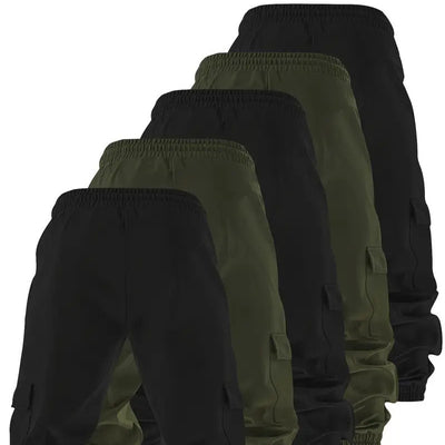 Men's Multi-pocket Workwear Pants Ancient Leisure Tappered Trousers