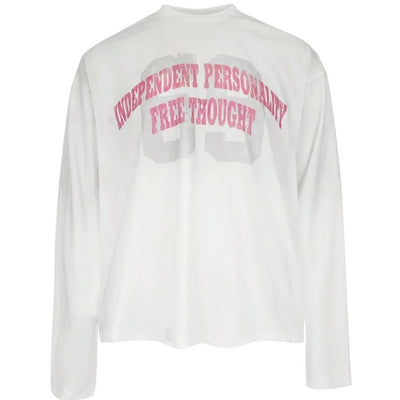 Spring And Autumn Pure Cotton Men And Women Loose Casual Top Long Sleeve